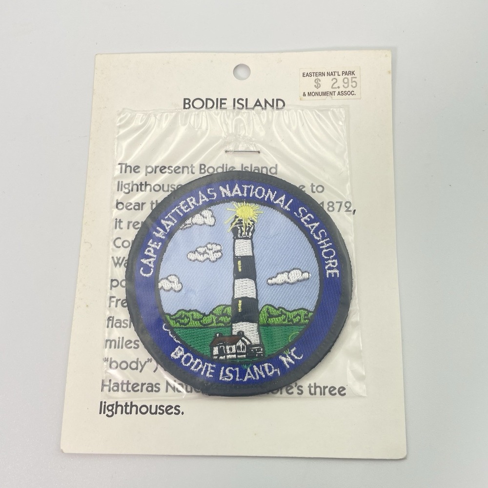 NIP VTG Cape‎ Hatteras National Seashore Bodie Island Round Embroidered Patch